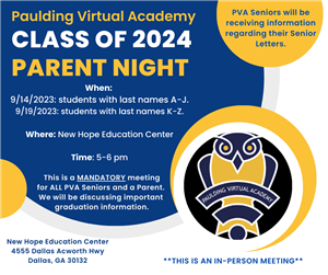 PVA Parent Night